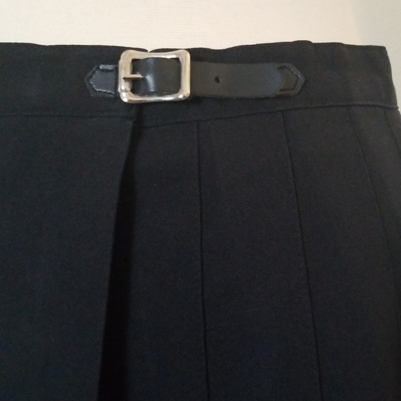 🌈 Black Pleated buckle skirt | vintage - Picture 3 of 5